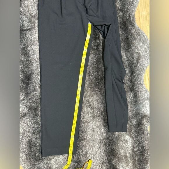 Massimo Dutti Women 10 Black Wool Blend High Rise Paperbag Dress Pants Pockets - Picture 10 of 12